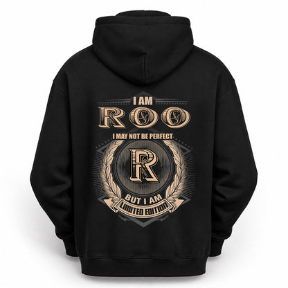 ROO 2K-101–Personalized Name Quote Apparel “I Am NAME May Not Be Perfect But I Am Limited Edition”