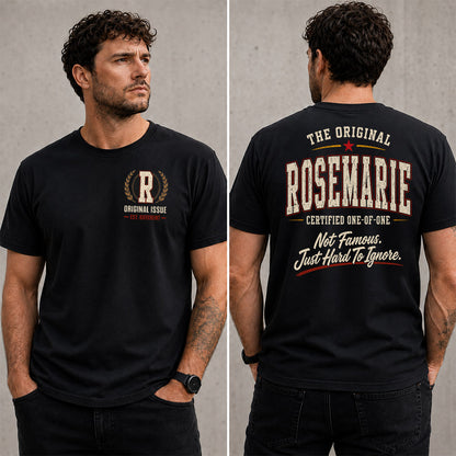 ROSEMARIE W65-F6-168 – Personalized Original Issue Apparel “The Original NAME Certified One-of-One"