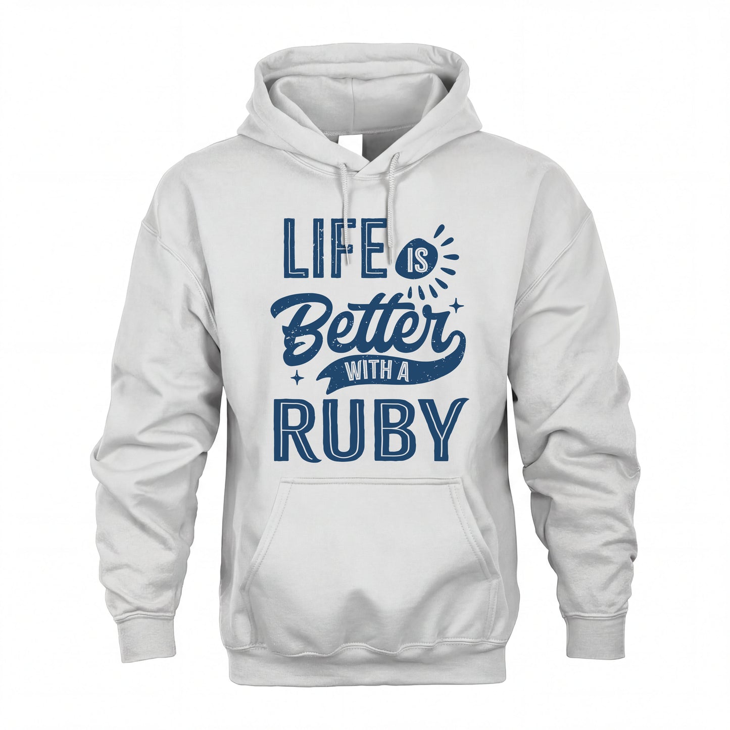 RUBY HH88-K2–Personalized Name Quote T-Shirt Life Is Better With Unisex Gift