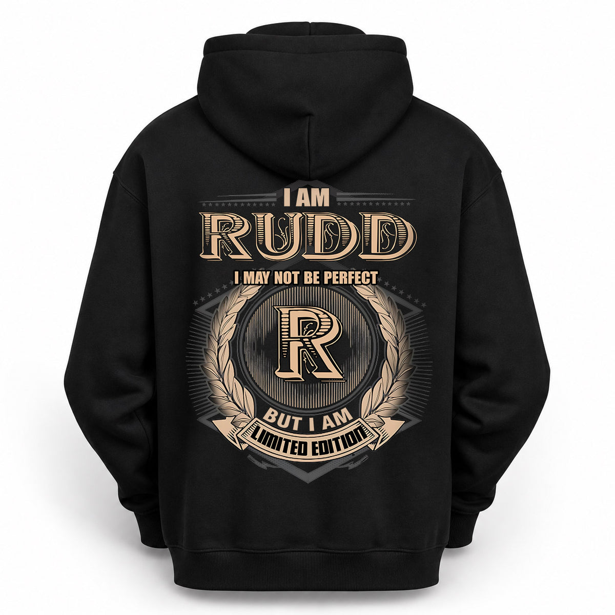 RUDD 2K-101–Personalized Name Quote Apparel “I Am NAME May Not Be Perfect But I Am Limited Edition”