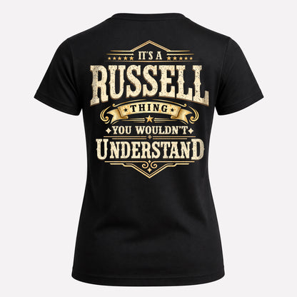 RUSSELL HH-F003–Personalized Name Quote Apparel “It’s an NAME Thing You Wouldn’t Understand”