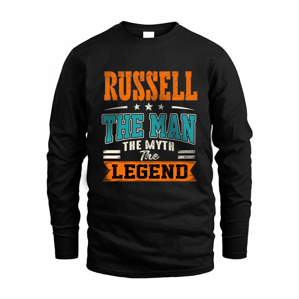 RUSSELL HH F007 The Man The Myth The Legend Personalized Shirt – Gift for Men