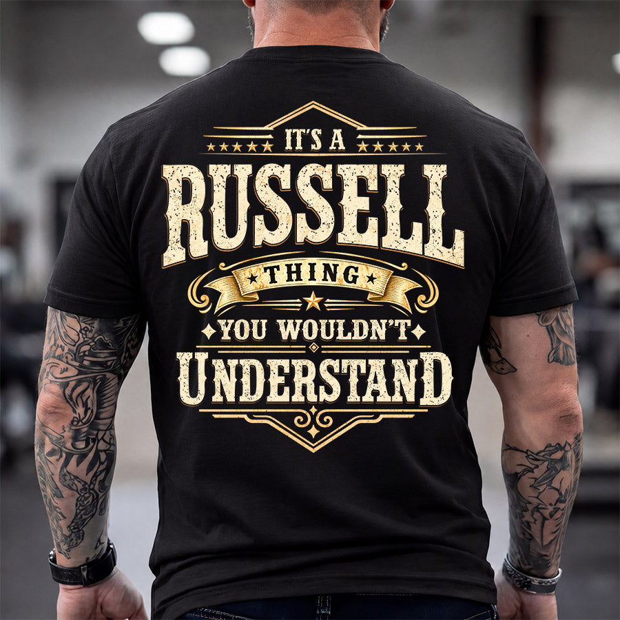 RUSSELL HH-F003–Personalized Name Quote Apparel “It’s an NAME Thing You Wouldn’t Understand”