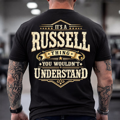 RUSSELL HH-F003–Personalized Name Quote Apparel “It’s an NAME Thing You Wouldn’t Understand”