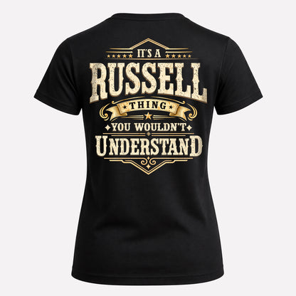 RUSSELL HH-F003–Personalized Name Quote Apparel “It’s an NAME Thing You Wouldn’t Understand”