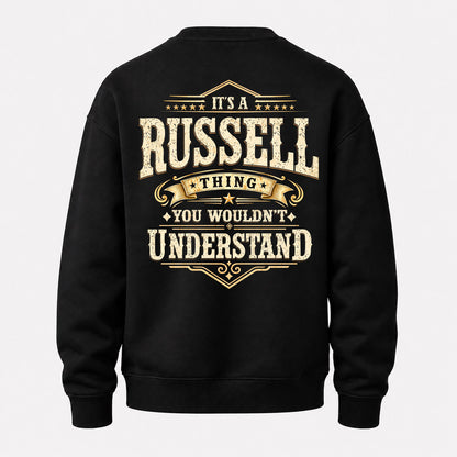 RUSSELL HH-F003–Personalized Name Quote Apparel “It’s an NAME Thing You Wouldn’t Understand”