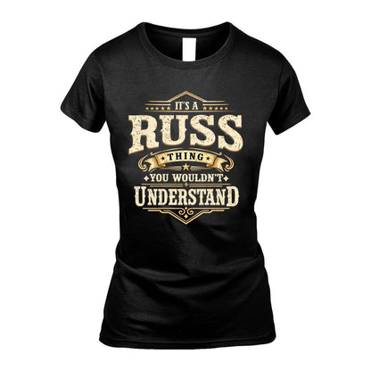RUSS HH-F009–Personalized Name Quote Apparel “It’s an NAME Thing You Wouldn’t Understand”
