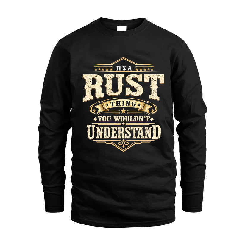 RUST HH-F009–Personalized Name Quote Apparel “It’s an NAME Thing You Wouldn’t Understand”