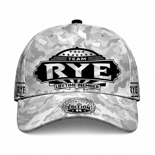 RYE TC01 HH79 Team Your Name Hat, Personalized Camo Baseball Cap, Custom Family Gift, Gift for Him Her