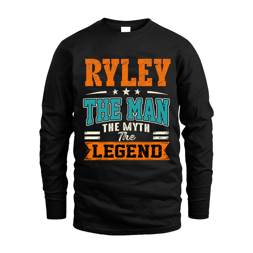 RYLEY HH F007 The Man The Myth The Legend Personalized Shirt – Gift for Men