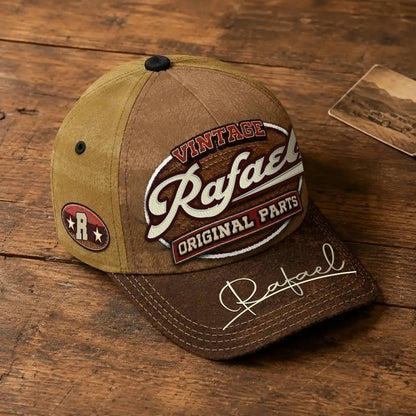RAFAEL TC02 HH79  Personalized Name Baseball Cap, Vintage Retro Hat, Custom Gift for Him & Her