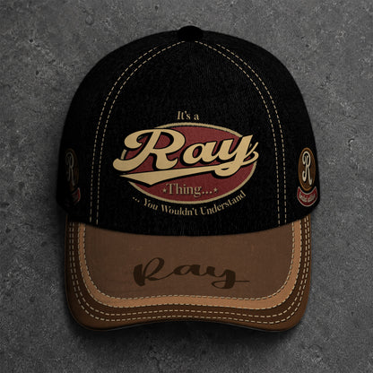 RAY  TC06 HH79 Personalized Distressed Baseball Cap, Custom Retro Trucker Hat, Statement Dad Cap