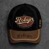ROBYN  TC06 HH79 Personalized Distressed Baseball Cap, Custom Retro Trucker Hat, Statement Dad Cap