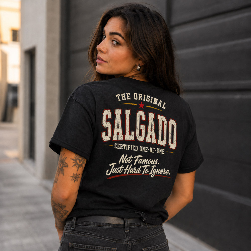 SALGADO W65-F6-168 – Personalized Original Issue Apparel “The Original NAME Certified One-of-One"