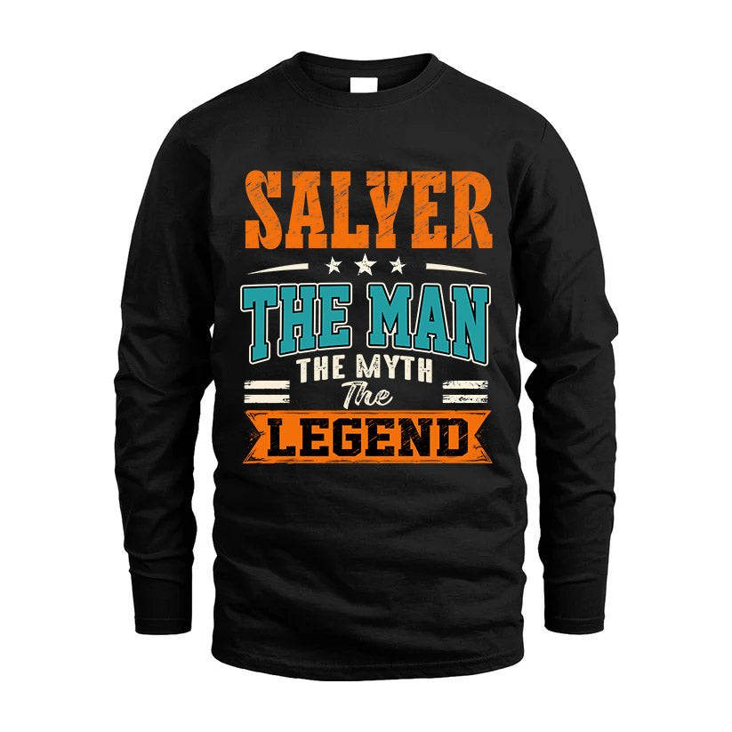 SALYER HH F007 The Man The Myth The Legend Personalized Shirt – Gift for Men