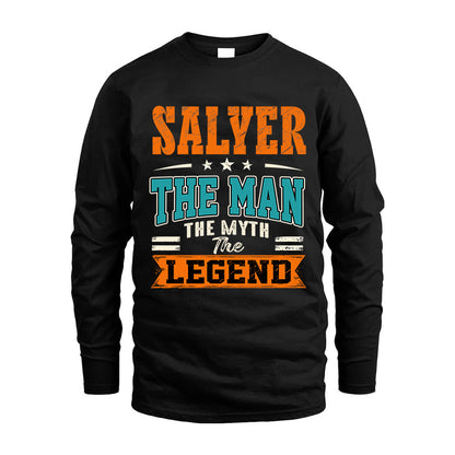 SALYER HH F007 The Man The Myth The Legend Personalized Shirt – Gift for Men
