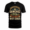 SANCHEZ TT898-K6-229 – Personalized Funny Camping Quote Apparel “The Adventure Begins When The WiFi Ends”