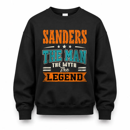 SANDERS HH F007 The Man The Myth The Legend Personalized Shirt – Gift for Men