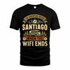 SANTIAGO TT898-K6-229 – Personalized Funny Camping Quote Apparel “The Adventure Begins When The WiFi Ends”