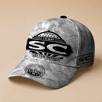 SC TC01 HH79 Team Your Name Hat, Personalized Camo Baseball Cap, Custom Family Gift, Gift for Him Her