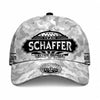 SCHAFFER TC01 HH79 Team Your Name Hat, Personalized Camo Baseball Cap, Custom Family Gift, Gift for Him Her