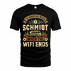 SCHMIDT TT898-K6-229 – Personalized Funny Camping Quote Apparel “The Adventure Begins When The WiFi Ends”