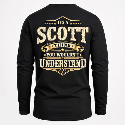 SCOTT HH-F003–Personalized Name Quote Apparel “It’s an NAME Thing You Wouldn’t Understand”