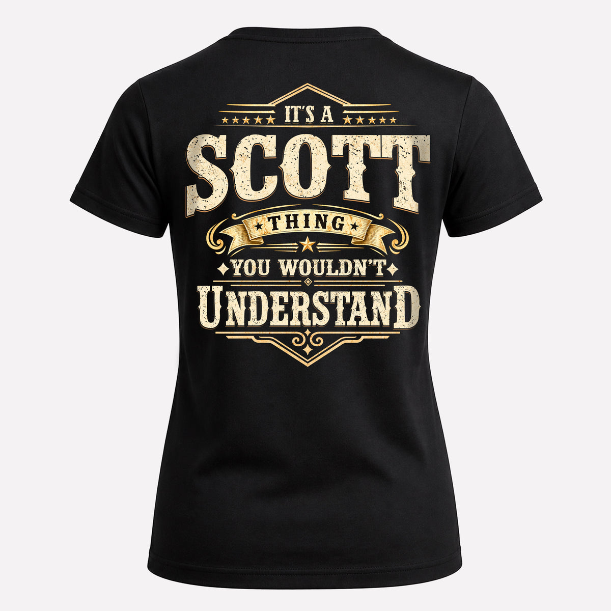 SCOTT HH-F003–Personalized Name Quote Apparel “It’s an NAME Thing You Wouldn’t Understand”