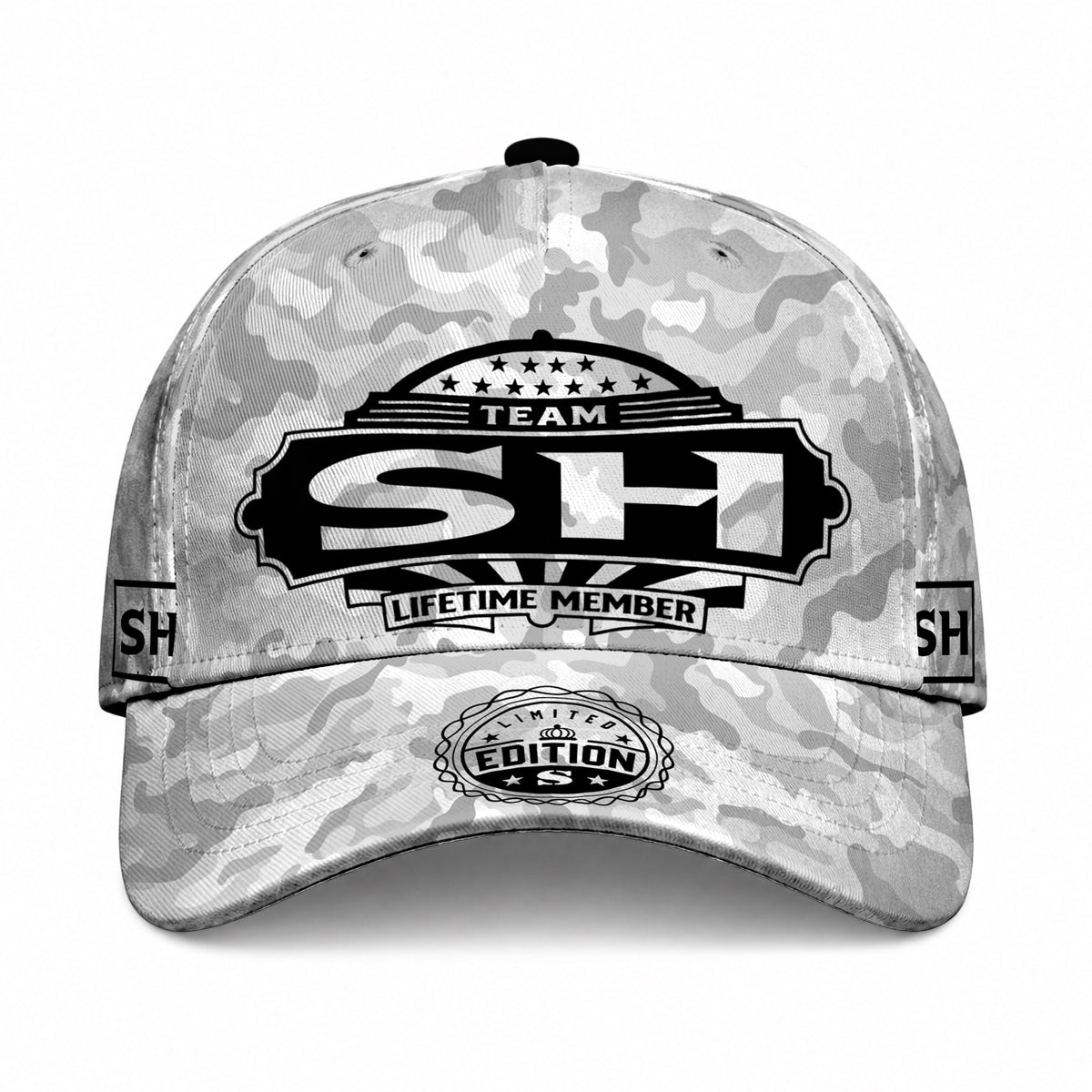 SH TC01 HH79 Team Your Name Hat, Personalized Camo Baseball Cap, Custom Family Gift, Gift for Him Her
