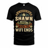 SHAWN TT898-K6-229 – Personalized Funny Camping Quote Apparel “The Adventure Begins When The WiFi Ends”
