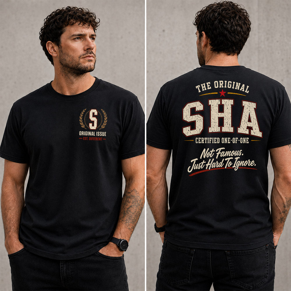 SHA W65-F6-168 – Personalized Original Issue Apparel “The Original NAME Certified One-of-One"