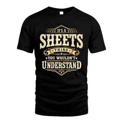 SHEETS HH-F009–Personalized Name Quote Apparel “It’s an NAME Thing You Wouldn’t Understand”