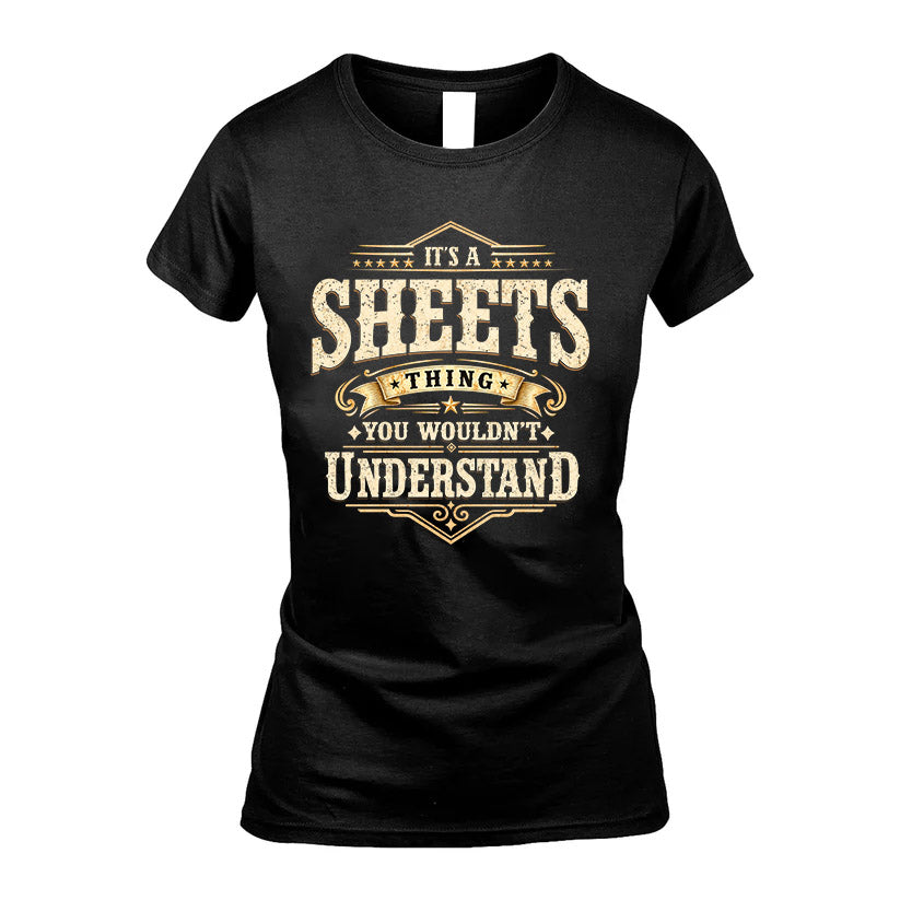 SHEETS HH-F009–Personalized Name Quote Apparel “It’s an NAME Thing You Wouldn’t Understand”