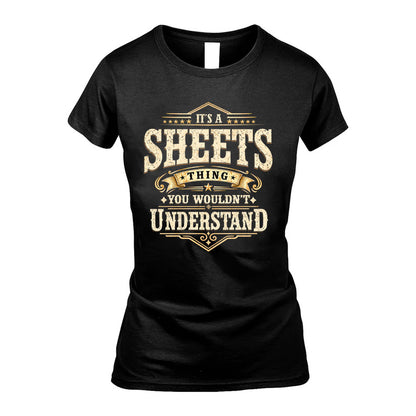 SHEETS HH-F009–Personalized Name Quote Apparel “It’s an NAME Thing You Wouldn’t Understand”