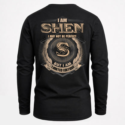 SHEN 2K-101–Personalized Name Quote Apparel “I Am NAME May Not Be Perfect But I Am Limited Edition”