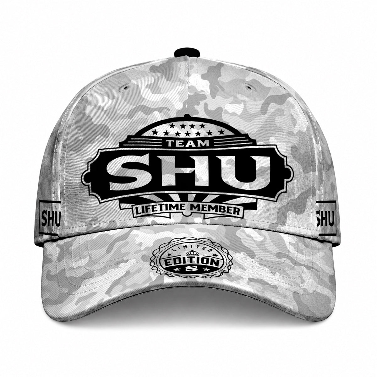 SHU TC01 HH79 Team Your Name Hat, Personalized Camo Baseball Cap, Custom Family Gift, Gift for Him Her
