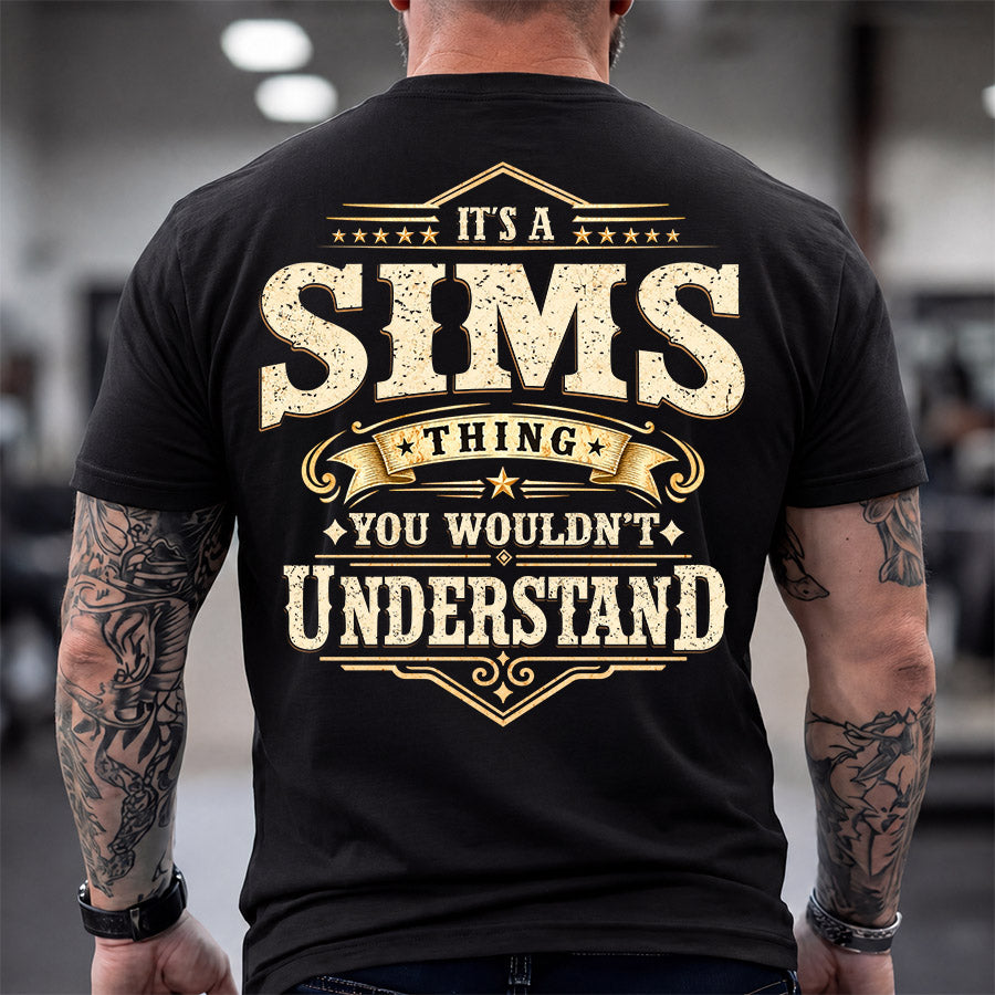 SIMS HH-F003–Personalized Name Quote Apparel “It’s an NAME Thing You Wouldn’t Understand”