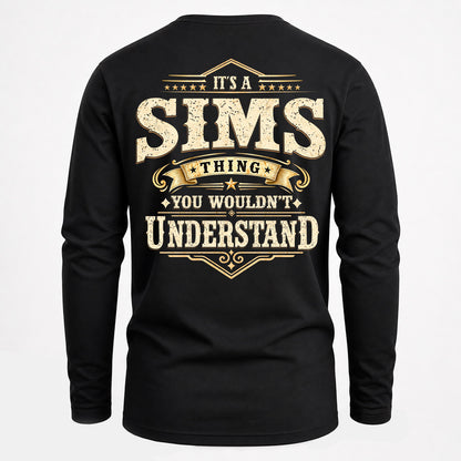 SIMS HH-F003–Personalized Name Quote Apparel “It’s an NAME Thing You Wouldn’t Understand”