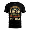 SINGH TT898-K6-229 – Personalized Funny Camping Quote Apparel “The Adventure Begins When The WiFi Ends”