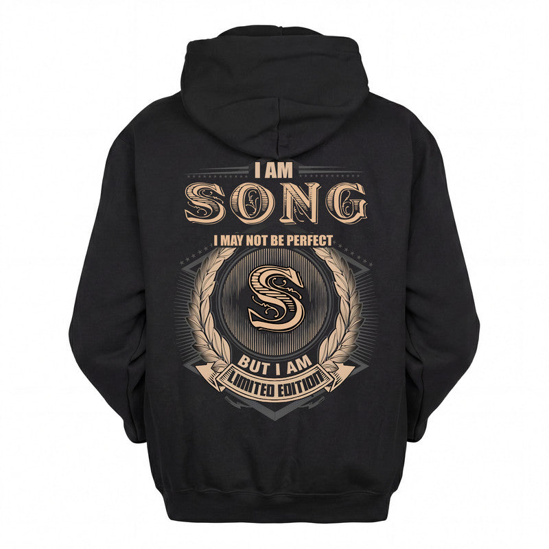SONG 2K-101–Personalized Name Quote Apparel “I Am NAME May Not Be Perfect But I Am Limited Edition”