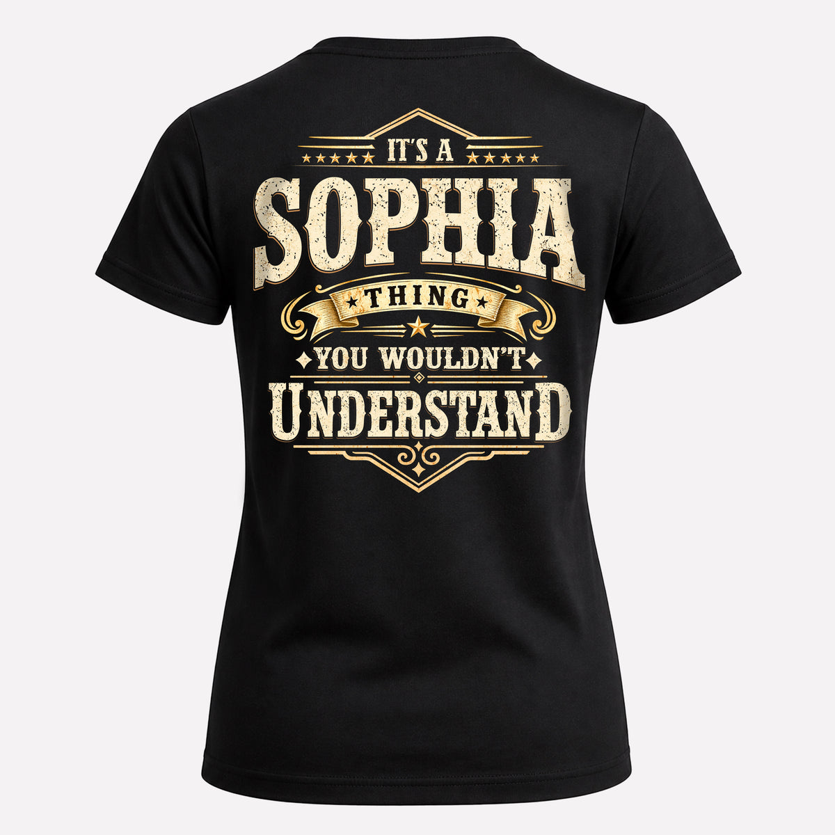SOPHIA HH-F003–Personalized Name Quote Apparel “It’s an NAME Thing You Wouldn’t Understand”