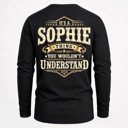 SOPHIE HH-F003–Personalized Name Quote Apparel “It’s an NAME Thing You Wouldn’t Understand”