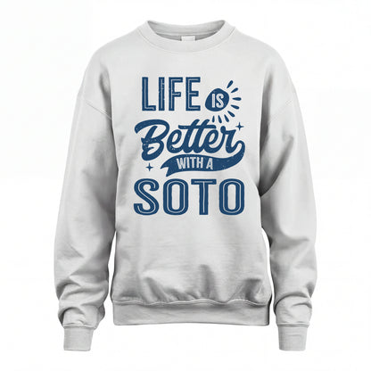 SOTO HH88-K2–Personalized Name Quote T-Shirt Life Is Better With Unisex Gift