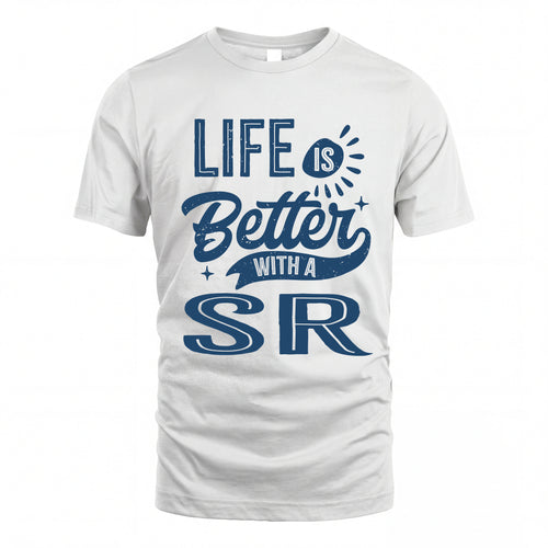 SR HH88-K2–Personalized Name Quote T-Shirt Life Is Better With Unisex Gift