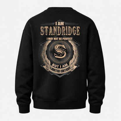 STANDRIDGE 2K-101–Personalized Name Quote Apparel “I Am NAME May Not Be Perfect But I Am Limited Edition”