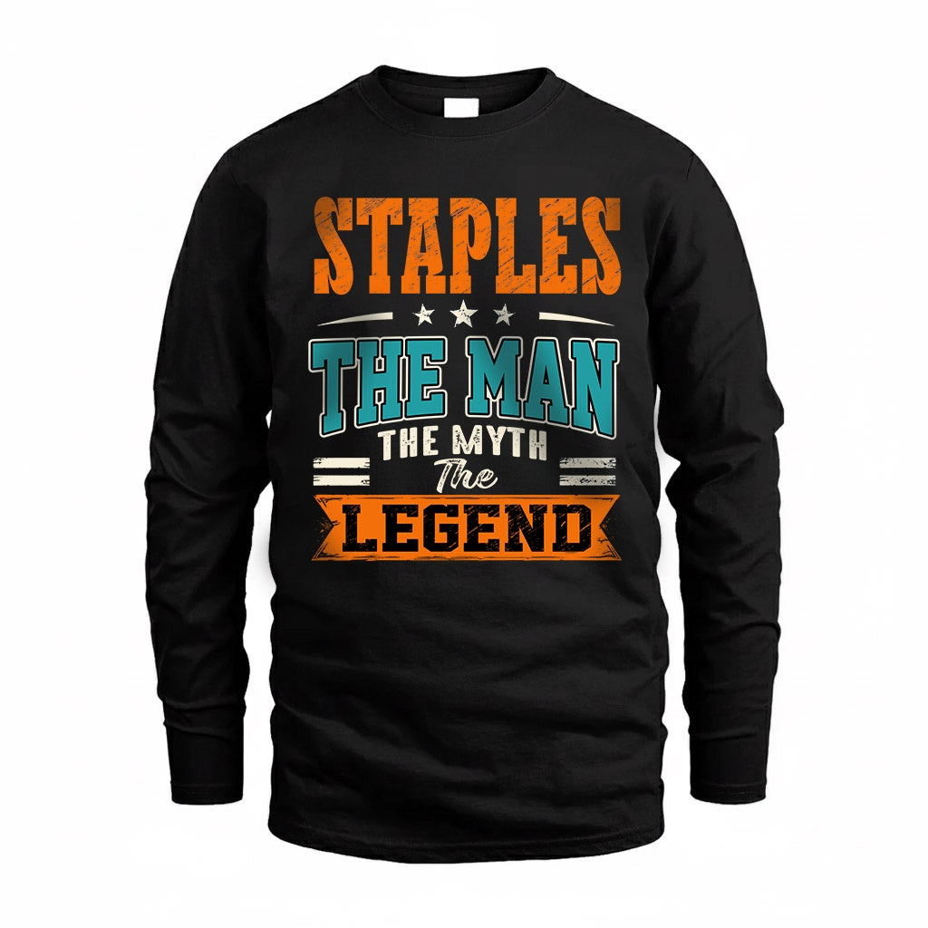 STAPLES HH F007 The Man The Myth The Legend Personalized Shirt – Gift for Men