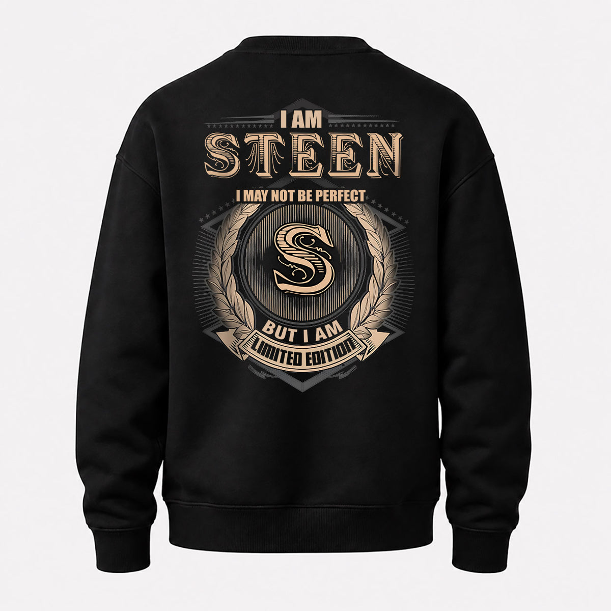 STEEN 2K-101–Personalized Name Quote Apparel “I Am NAME May Not Be Perfect But I Am Limited Edition”