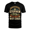 STEPHEN TT898-K6-229 – Personalized Funny Camping Quote Apparel “The Adventure Begins When The WiFi Ends”