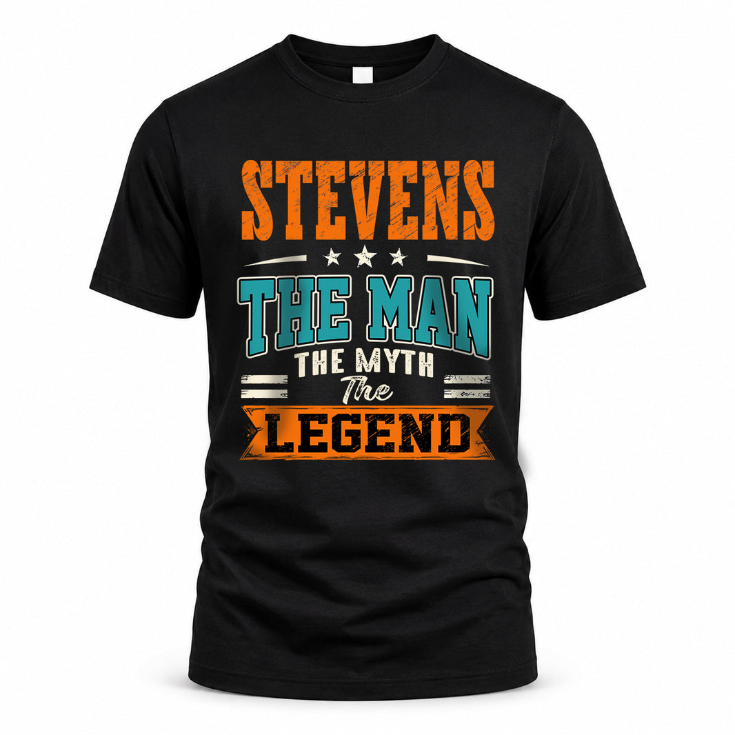 STEVENS HH F007 The Man The Myth The Legend Personalized Shirt – Gift for Men