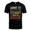STEWART HH88-K2–Personalized Funny Quote Apparel “Life Without NAME Would Be Boring”